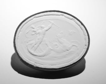 P36, Poseidon vole des amphitrites, des chameaux, des plâtres, intaglio, déformation de la collection d’intaglio de James Tassie (1735-1799)