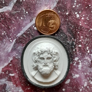 P164 Zeus Ammon Kamee Gipsabdruck Intaglio Reproduktion einer Daktyliothek