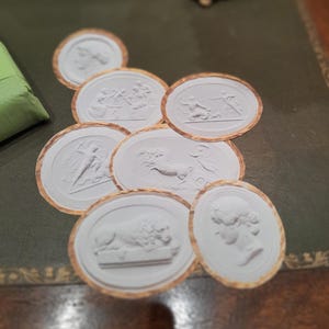 Intaglios Sticker Cameos Aufkleber selbstklebend als Set stilvolles Geschenk individuelle Note