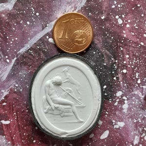 P308 Endymion Kamee Gipsabdruck Intaglio Reproduktion aus der Sammlung Liberotti von 1856