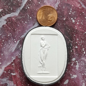 P211 Tänzerin nach Canova, Nymphe Kamee Gipsabdruck Intaglio