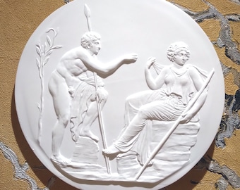 Gipsrelief "Herkules und Hesperiden" nach antikem Vorbild Teil 1