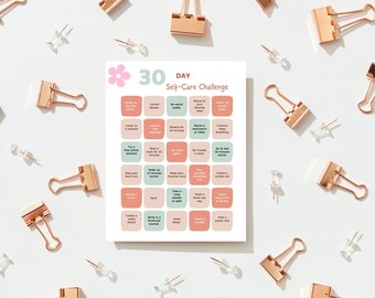 30 Day Self-Care Challenge l Self- Care Planner l Self-Care Journey