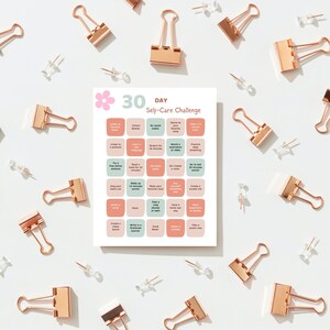 30 Day Self-Care Challenge l Self- Care Planner l Self-Care Journey