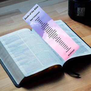 Bookmark I Books of Bible - Etsy