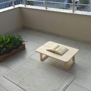 Low Foldable Wooden Asian Desk, Breakfast Desk, Out door furniture, Kids Activity Table, Folding Table, Japan Low Table,Reading Desk