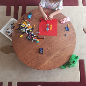 Big Folding Floor Table,  Foldable Low Table, Activity Table, Low Coffee table, Wooden low table