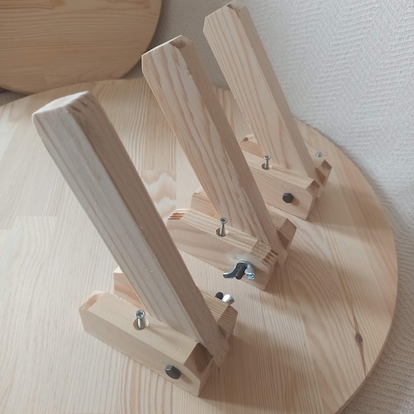Wooden folding leg set, Folding legs, Wooden leg set, Coffee table leg set, Woodwork needs