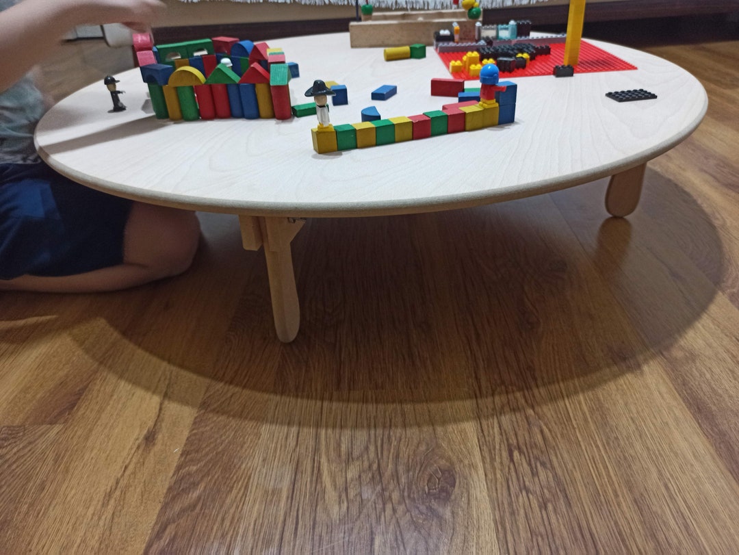 Big Wooden Low Table,kids Furniture,kids Table, Toddler Table, Activity
