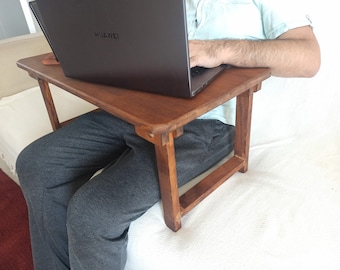 Low Wooden Foldable Laptop Desk, Breakfast Desk, Out Door