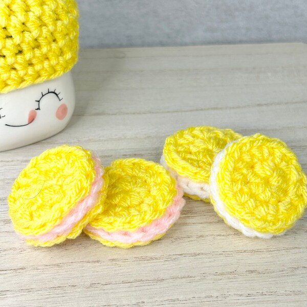 Lemon Crochet Fake Food Cookies