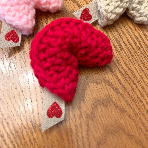 Crochet Fake Food Fortune Cookies