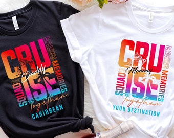 Personalized Christmas Cruise Squad 2025 Shirt, Bahamas Cruise Matching Shirts, Family Cruise Crew Custom Name T-Shirts, Group Dad Mom Kids