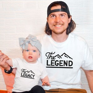 Father&#39;s Day Shirt, The Legend Shirt, The Legacy Shirt, Matching Daddy Boy Shirts, Father&#39;s Day Matching Shirt, 2023 Father&#39;s Day Shirt