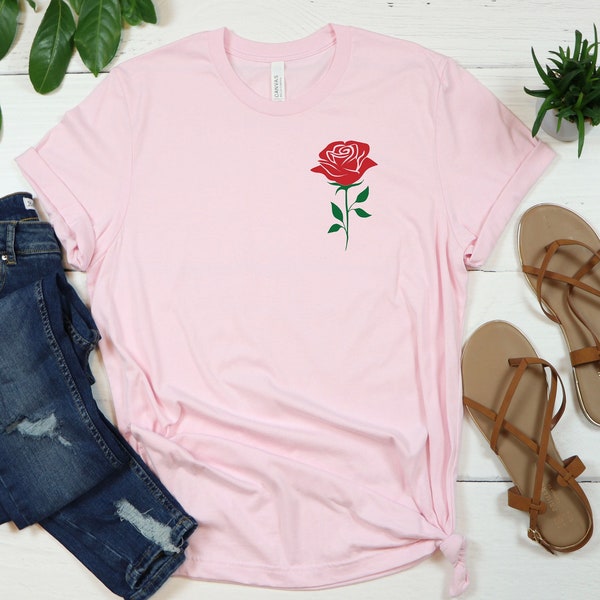 Red Rose Shirt - Etsy