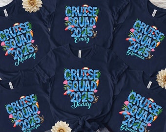 Custom Cruise Squad 2025 Shirt, Cruise Squad Shirt, Custom Cruise Squad Group Shirt for 2025 Season, Custom Family Cruise Shirts, Cruise