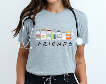 Nurse Friends, ICU Propofol Shirt, Friends Nurse Shirt, Gift For Crna, ICU Critical Care Nurse shirt, Propofol CRNA Medical Critical Care