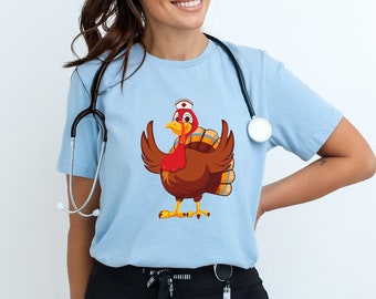 Nurse Turkey Sweatshirt, Nurse Gift, Thanksgiving Nurse Sweatshirt, Thankful Nurse Sweatshirt,Nurse Appreciation Gift,Funny Nurse Sweatshirt