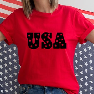 4th of july shirt, USA shirt, women 4th of july, america shirt, 4th of July, patriotic shirt, red white and blue, 4th of july pullover Tee