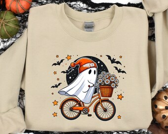 Halloween Shirt, Cute Halloween Ghost Shirt, Halloween Women's Shirt, Fall Shirt, Halloween Party Shirt,Spooky Season Shirt