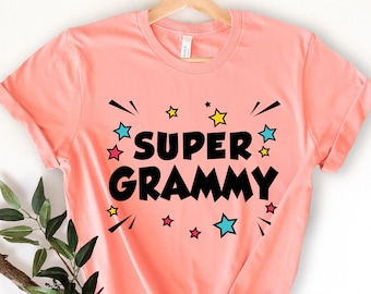 Super Grammy Shirt, Mother's Day Gift, Gift For Grandma, Shirt For Grammy, Funny Grammy Shirt, Grandmother T-shirt, Super Hero Grammy Tee