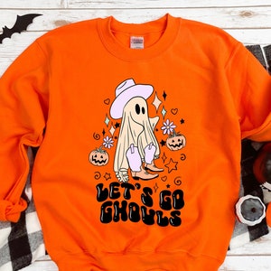 Lets Go Ghouls Shirt,Vintage Halloween Shirt,Retro Fall Tee,2023 Halloween Sweatshirt, Vintage Ghost Shirt,Spooky Season Tee, Halloween Tee