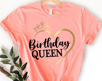 Verjaardag koningin, verjaardag koningin T-shirt, verjaardag koningin shirt, verjaardag Diva shirt, koningin shirt, leuk verjaardag shirt, verjaardagsfeestje shirt