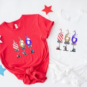 4th Of July Shirt, Red Wine Blue, Patriotic Shirt, Independence Day Shirt, Gift For Women, American Flag Shirt, Red White Blue Shirt