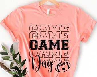 Game Day voetbalshirt, voetbalshirt, vrouwen voetbalshirt, game dag shirt, voetbal seizoen Tee, voetbalteam shirt, beste spel shirt,