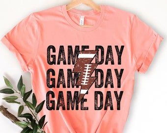 Game Day voetbalshirt, voetbalshirt, vrouwen voetbalshirt, game dag shirt, voetbal seizoen Tee, voetbalteam shirt, beste spel shirt,