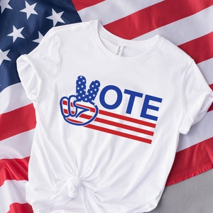 Vote Peace Sign Shirt, Political Activism Shirt, Voting Advocation Shirt, Election Day Shirt, Election 2024 Shirt, US Election, Voting Shirt