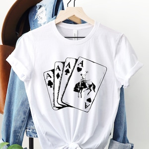 Ace Card Cowboy Sweatshirt, Spielkarten Sweatshirt, Poker Kartenspiele Sweatshirt, Country Girl Shirt, Western Sweatshirt, Country Sweatshirt