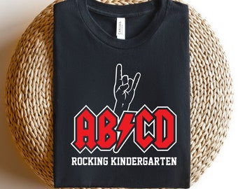 ABCD Kindergarten Rocks Shirt - ABCD Kindergarten Rocks T-Shirt - Christmas Gift for Teachers - Christmas Gift - - ABCD Kinder Rocks Shirt
