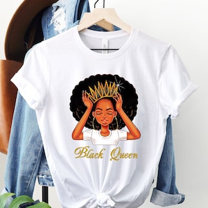 Birthday Queen Shirt, chemise Afro Queen, chemise d'anniversaire, cadeau d'anniversaire, chemise de diva d'anniversaire, anniversaire de femme afro, c'est ma chemise d'anniversaire