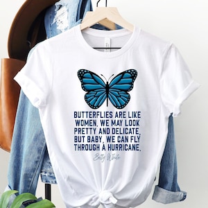 Vintage Butterflies T Shirt for a Aesthetic,Distressed or Vintage Outfit,Womens Graphic Tee in Unisex Size,Perfect for Butterfly Lovers