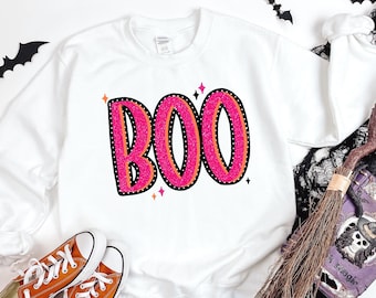 Halloween Vintage Sweatshirt, Halloween Boo Sweatshirt, Funny Halloween Sweatshirt, Halloween Matching Sweatshirt, Halloween Sweatshirt