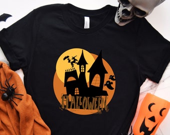 Camisa de Halloween de la casa encantada, camisa retro de Halloween, camisa de temporada espeluznante, camisa de la casa espeluznante