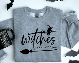 Las brujas son camisa loca, camisa de bruja de Halloween, camisa divertida de Halloween, camisa de bruja, regalos de Halloween, camiseta de Halloween, traje de fiesta de Halloween