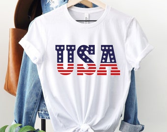 Usa Shirt, Patriotic Usa Shirt,  Usa Flag Shirt, Memorial Day Shirt, 4th of July tee, Usa Flag Shirt, Patriotic shirt, Star and Stripes tee