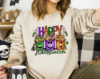 Camisa de feliz Halloween, camisa de otoño, camiseta Boo, regalo para Halloween, camisa divertida de Halloween, camiseta de feliz Halloween, camiseta de regalo de feliz Halloween