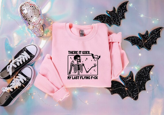 There It Goes, My Last Funny Halloween Shirt, Bat Shirt, Swearing Shirt, My Last Flying Fancy Shirt, Funny Shirts,Vintage Halloween Shirt
