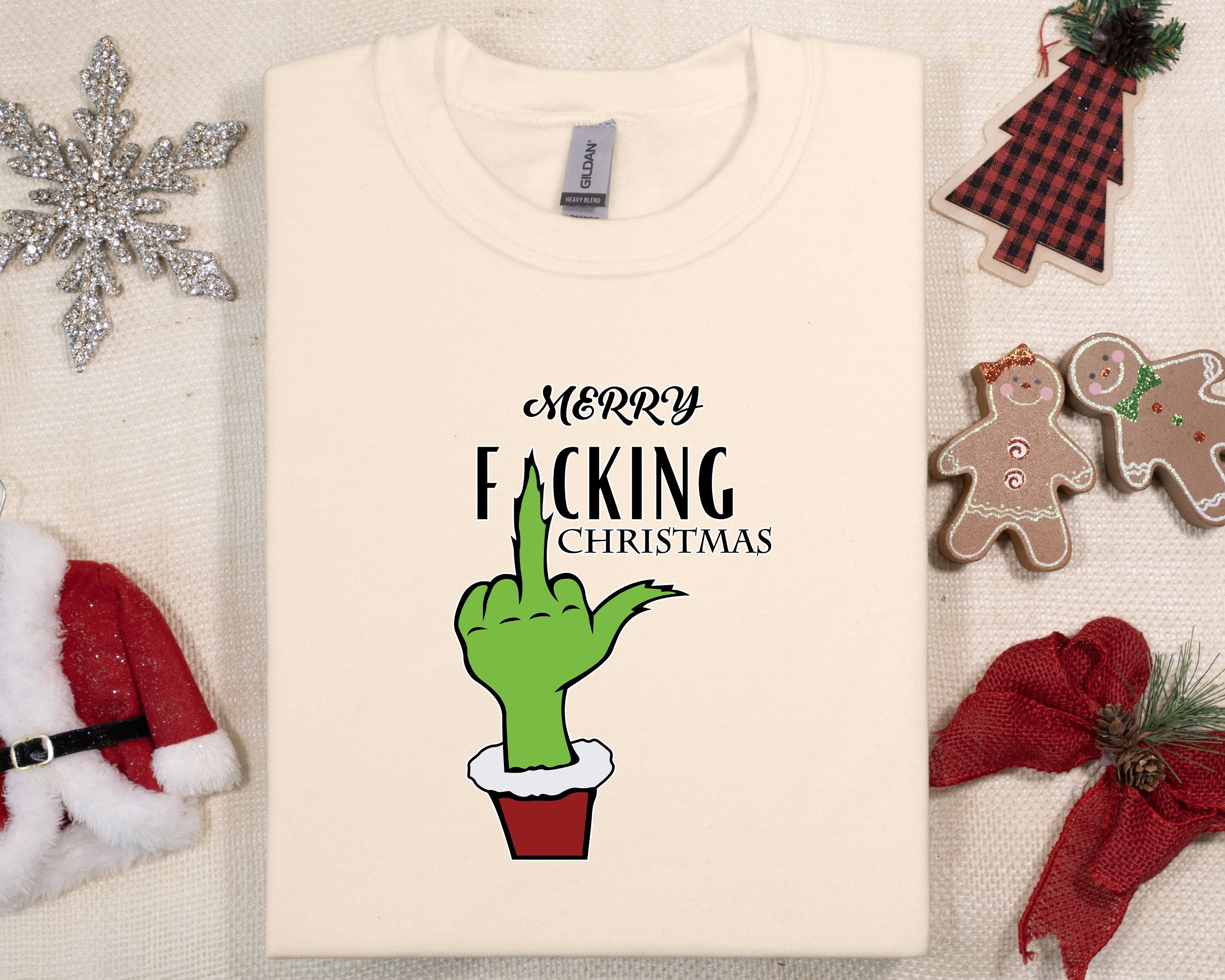 T-SHIRT IN MY GRINCH ERA natale divertente Nera #chooseurcolor