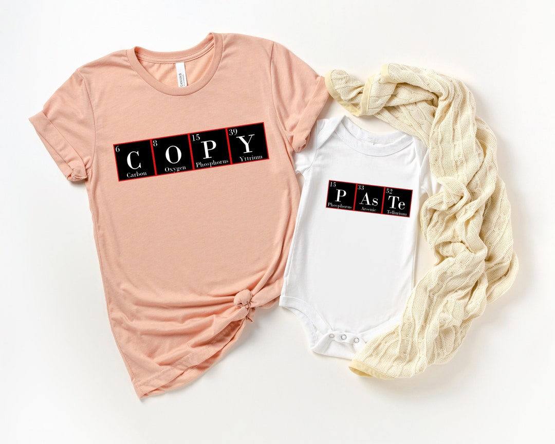 Copy Paste Shirt, Father and Baby Matching Shirts, Scientific Copy ...