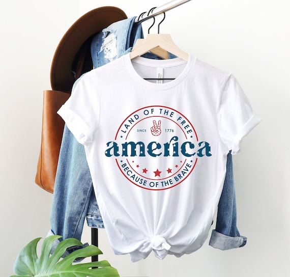America Shirt, 4th Of July Shirt, Land Of The Free Because Of The Brave Shirt, Patriotic Shirt, Independence Day Tee, Memorial Day Shirt