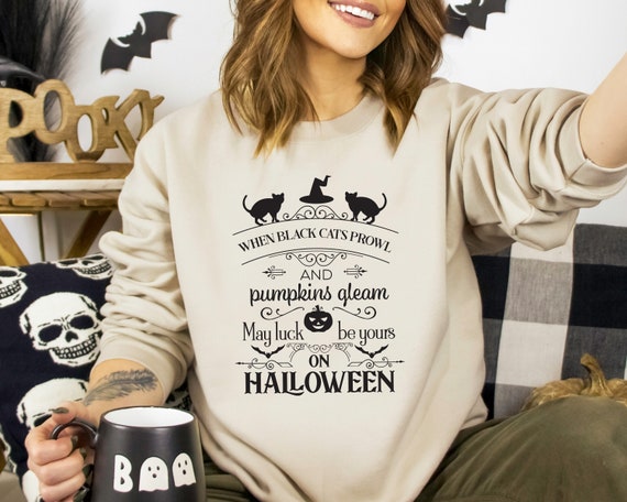 Black Cat Halloween Shirt,Happy Halloween Shirt,Funny Halloween Tee,Women Halloween Shirt, Halloween Gift, Halloween Witches,Halloween Party
