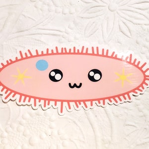 Vinil Paramécium Pal | Decorativo | adesivos científicos | Adesivos de diário | Kawaii | adesivo para laptop | Adesivo para garrafa de água