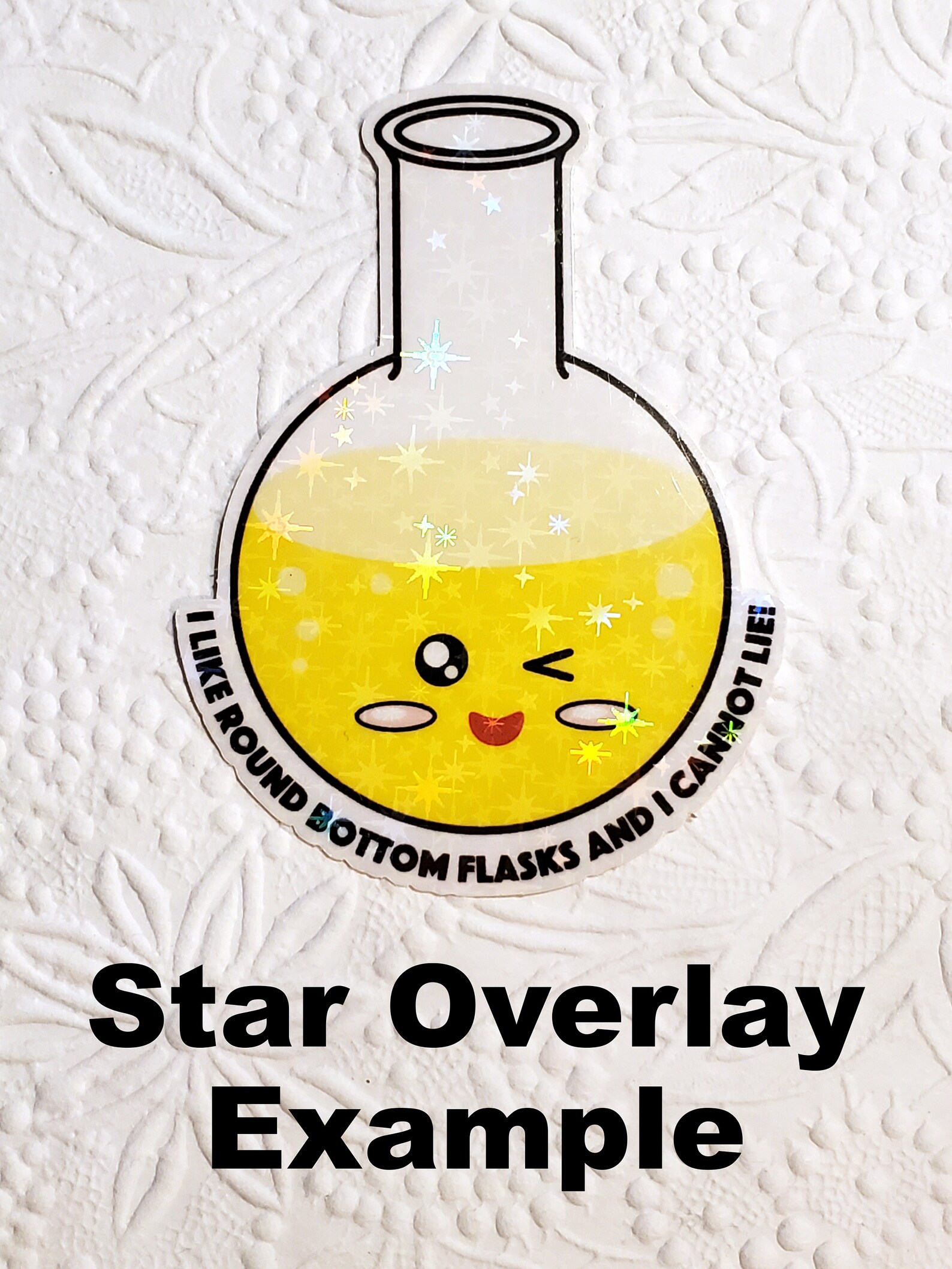 Surprised Beaker Vinyl | Decorative | Science Stickers | Journal ...