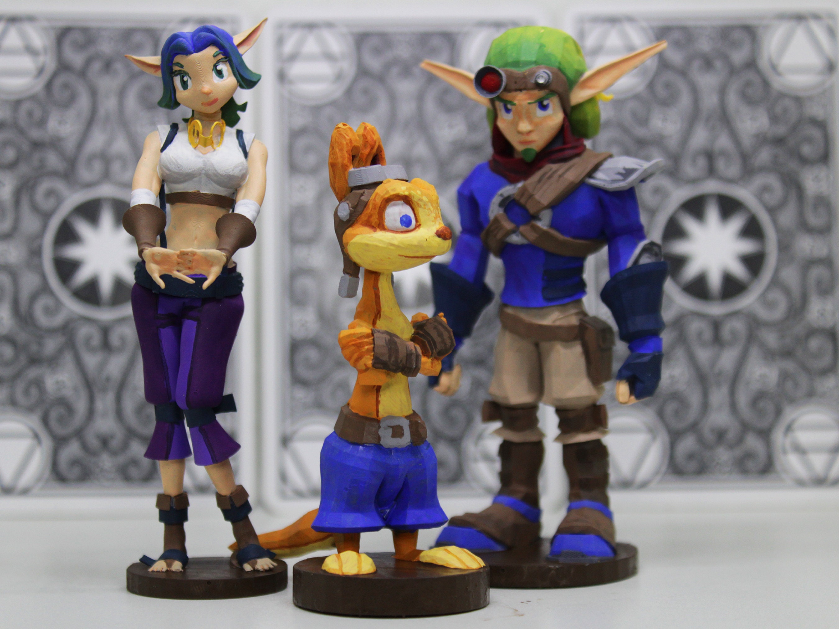 Jak Daxter and Keira Custom Collectible Handpainted 3d Etsy Canada