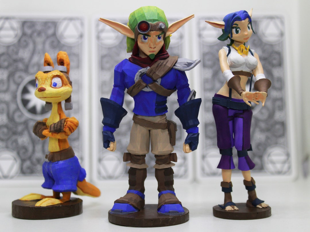 Jak, Daxter and Keira Custom Collectible Hand-painted 3d Printed Resin  Figurine. -  Finland
