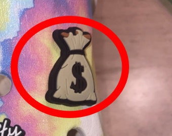 money sign croc charm